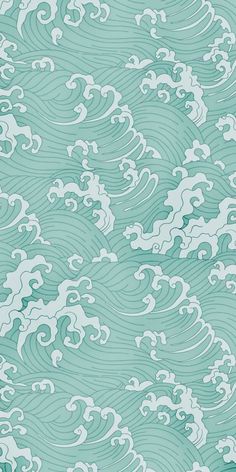 an abstract background with waves and clouds