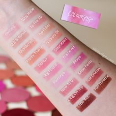 Colourpop Pressed Powder Blush Swatches - Stef's Edge Colourpop Swatches, Blush Swatches, Drugstore Blush, Colourpop Blush, Empty Palette, Magnetic Palette, Purple Blush, Recycle Bin, Dream List