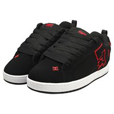 Dc Shoes Women, Pretty Shoes Sneakers, Shoes Outfit Fashion, Hype Shoes, Girly Shoes, Red Sneakers