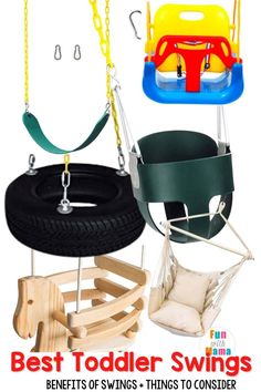 the best toddler swings for kids to play with in their own backyard or yard