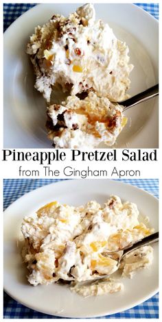 pineapple pretzel salad from the gingham apron is an easy and delicious side dish