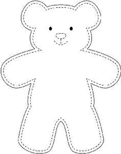 a paper cut out of a teddy bear