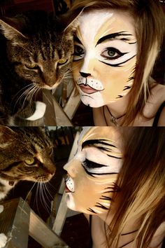 Fox Face Makeup, Rum Tum Tugger, Cat Face Makeup, Halloween Fest, Halloween Makeup Pretty