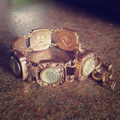 A Gorgeous And Fun Original Catholic Bracelet By Vsa. Wears Heavy And In Absolutely Perfect Condition For A First-Run Piece.