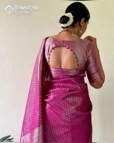 so nice Blauj Design Saree, New Saree Blouse Designs Patterns, Blouse New Designs Style 2024, New Blouse Designs Back Neck, Plain Pink Blouse Designs, Blouses Back Designs Latest, Blouse Design For Choli, Traditional Blouse Back Designs, Pattu Saree Blouse Designs Latest 2024