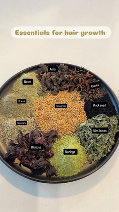 Essential powders and leaves to make your hair oil effective and potent!!   Base oil can be:  grapeseed oil (highly recommend) Extra virgin olive oil (recommend)   #haircare #hairgrowthproducts #ayurveda #ayurvedic #hairoil #girlboss #hairfeed Ayurveda Hair Oil, Ayurveda Hair, Herbs For Hair Growth, Ayurvedic Hair Care, Ayurvedic Hair Oil, Ayurvedic Therapy, Herbs For Hair, Healthy Natural Hair Growth, Hair Growth Spray