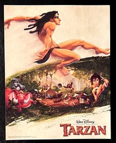 the poster for disney's upcoming animated film, tarazann is shown here