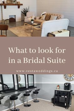 what to look for in a bridal suite at westaveweddings ca