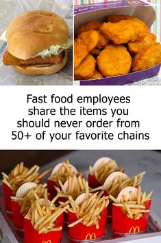 fast food employees share the items you should never order from 50 + of your favorite chains