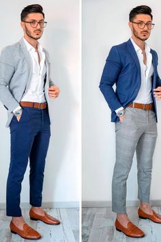 Casual Blazer Outfits Men, Stylish Suits For Men, Mens Casual Suits, Stylish Mens Suits, Men Fashion Casual Shirts