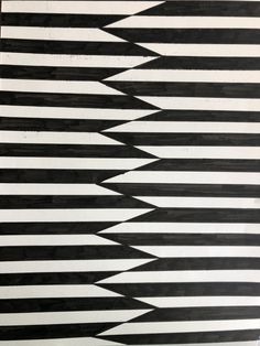 a black and white painting with lines on it