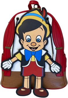 a backpack with a cartoon character on it