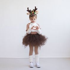 Halloween Deer Headband For Toddler Fawn Headband, Fawn Costume, Antler Crown, Deer Headband, Flamingo Costume, Girl Group Costumes, Hand Painted Pillows, Teen Halloween, Deer Costume