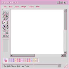 an image of a computer screen with pink and white colors