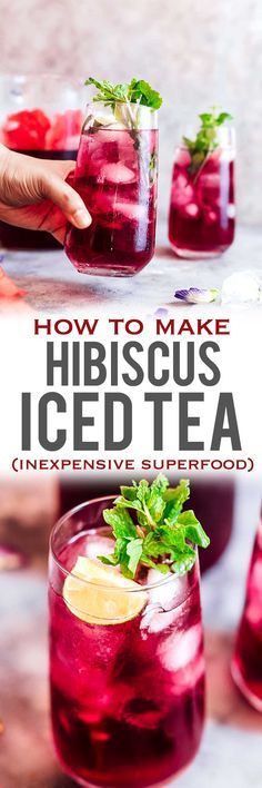 the cover of how to make hibiscus iced tea