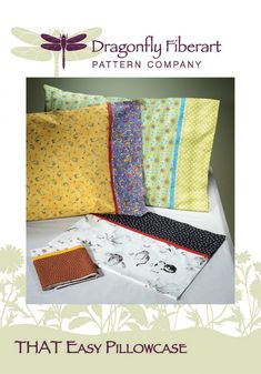 the dragonfly fabric pattern company has been designed to be used for pillows and pillow cases