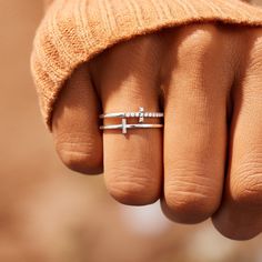 Purity Rings, Christian Accessories, Bible Things, Secret Pal, Cross Tattoos, Chic Rings, Christian Stuff, Verse Art, Band Jewelry