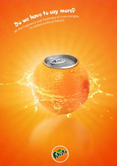 an orange with water splashing on it and the caption do we have to stay mered?