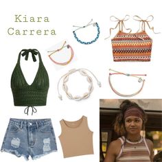 Kiara Carrera inspired outfits Kiera Carrera Outfits, Sarah And Kiara Outfits, Kiara Dress, Kiara Obx Inspired Outfits, Pogue Style Outfits, Kiara Carrera Hairstyles, Kiara From Outer Banks Outfits, Kiara Obx Outfits, Kiara Outfits