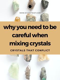 Chakra Crystals Charts, Energy Crystals Healing Stones, Conflicting Crystals, How To Display Crystals And Stones, Crystals For Cleansing, Crystal Combinations, Most Powerful Crystals, Crystals Healing Grids, Crystals For Healing