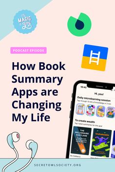 an iphone with the text how book summary apps are changing my life on it