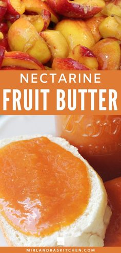 nectarine fruit butter is an easy and delicious dessert