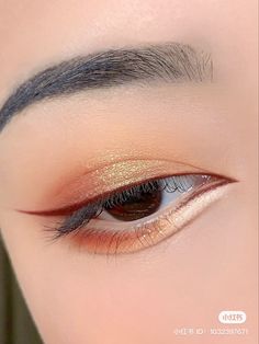 Mysterious Eye Makeup, Orange Douyin Makeup, Girls Without Makeup, Fairytale Makeup, Hacks To Try, Golden Makeup, Autumn Makeup, Maquillage On Fleek