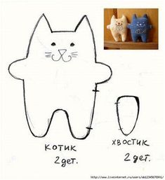 a drawing of a cat with two teeth and one has the same amount of toothpaste on it