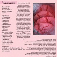 the recipe for pink sugar cookies is shown in an article about how to make them