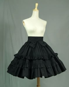 ad eBay - Find many great new & used options and get the best deals for Custom Made To Order bespoke Vintage High Waist Bow Ruffle Tutu Skirts New HL008 at the best online prices at eBay! Free shipping for many products! A Line Skirt Short, Mario Cosplay, Goth Wardrobe, Poofy Skirt, Feminine Clothing, Frilly Skirt, Inspired Clothes, Fluffy Skirt, Umbrella Skirt