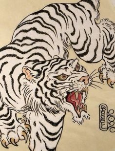 Tiger Nails, White Tigers, Irezumi Tattoos, Tigers, Japan, Tattoos