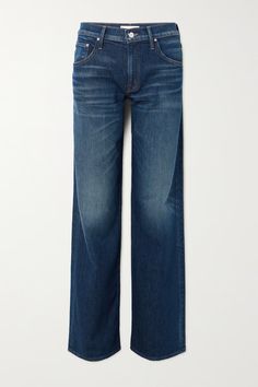 Shop MOTHER + NET SUSTAIN The Down Low Spinner Heel mid-rise wide-leg jeans, Explore the latest MOTHER women's collection today on NET A PORTER Los Angeles, Angeles, The Perfect Jeans, Mother Clothing, Simplicity Fashion, Designer Jeans For Women, Jeans Look, Sport Swimwear, Flat Dress Shoes