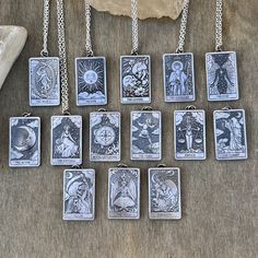 Sterling silver tarot card  Entirely handmade sterling silver tarot card  Silver deep oxidised and polished  The card is 2.4cm high and 1.5cm width  *Metal: 925 sterling silver *Total pendant size 2.4cm x 1.5cm *Chain length- 50cm  *Jewellery will be sent to you in a jewelry eco-box ♻️ *Free next day shipping via 1st class standard delivery 📦  Thank you for stopping by, Asia Kardas 💕 Sterling silver tarot cards, tarot pendant, tarot jewelry, witchy necklace, wiccan jewelry Tarot Cards Jewelry, Tarot Card Jewelry, Tarot Pendant, Tarot Jewelry, Crystal Wrapping, Faery Jewelry, Witchy Necklace, Crystal Ball Necklace, The Lovers Tarot Card