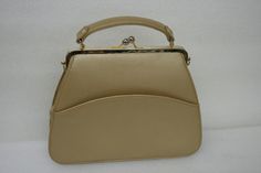 Tan Handbags, Mid Modern, Handbag Heaven, Hand Strap, Vintage Purses, Vintage Handbags, Vintage Bags, Blue Bags, Fashion Handbags