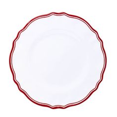 207MAR+le+cadeaux+Maison+Red Dinner+Plate Table Chargers, Chip And Dip Bowl, Xmas 2024, Beautiful Table Settings, Red Border, Garnet Red, Holiday Dining, Chip Dip, Dip Bowl