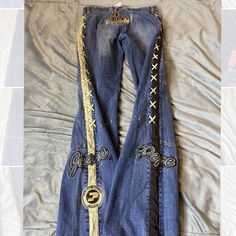 Women's Blue Jeans | Depop Diy Streetwear, 2000s Fashion Outfits, Fast And Furious, 2000s Fashion, Dream Clothes, Fashion Killa, Vintage Jeans, Look Cool, Diy Fashion