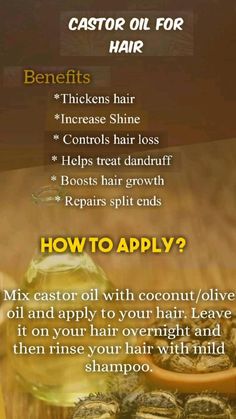 Hair Thickening Remedies, Diy Hair Oil, Homemade Hair Treatments, Healthy Natural Hair Growth, Natural Hair Growth Tips, Hair Growth Secrets, Hair Growing Tips, Castor Oil For Hair, Hair Remedies For Growth