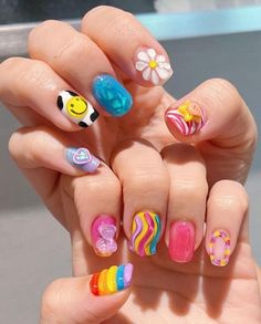 Nails Con Relieve, Nail Pastel, Holly Nails, Nails Pattern