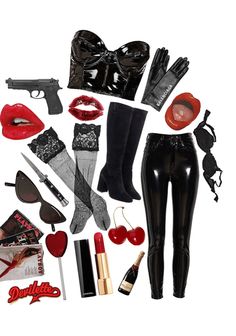 Fem Fatale Aesthetic Outfit, Female Fatale Aesthetic Outfits, Fem Fatale Outfit, Female Fatale Outfit, Fem Fatale, Dark Feminine Style, Female Fatale, Goth Outfit