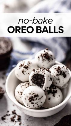 no bake oreo balls in a white bowl