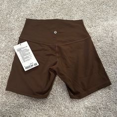 Lululemon Size 6 Java Biker Shorts Brand New No Flaws I Paid A Lot For These Because They Were Sold Out Lulu Biker Shorts 4 Inch, Brown Sporty Biker Shorts For Sports, Fitted Biker Shorts With Moisture-wicking, 5-inch Inseam, Lulu Biker Shorts, Brown Biker Shorts, Sports Biker Shorts With 5-inch Inseam, Lululemon Biker Shorts, Lulu Shorts, Shorts Lululemon