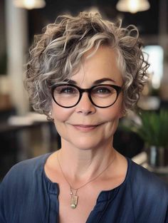 Short Wavy Haircuts, Grey Curly Hair, Short Sassy Haircuts, Sassy Haircuts, Curly Hair Photos, Wavy Haircuts, Short Curly Haircuts, Haircuts For Wavy Hair