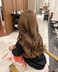 Brown Chocolate Hair Color, Korean Brown Hair, Dark Blonde Long Hair, Mid Brown Hair, Milky Brown Hair, Beige Hair Color, Hazelnut Hair, Caramel Brown Hair, Warm Brown Hair