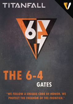 an advertisement for the 6 - 4 gates program in front of a black and white background