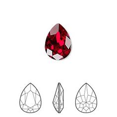 three different types of diamonds are shown in this drawing, one is red and the other is white