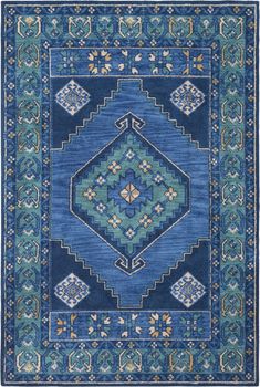 Artistic Weavers Arabia ABA-6253 Area Rug Surya Rug, Teal Rug, Southwestern Area Rugs, Southwestern Rug, Floor Area Rugs, Updated Traditional, Teal Area Rug, Surya Rugs, Solid Rugs