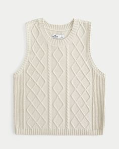 an image of a white sweater vest