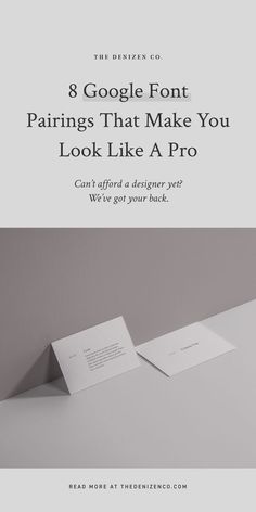 8 Google Font Pairings That Make You Look Like A Pro Clean Fonts Typography, High End Font Pairings, Professional Font Pairing, Web Font Pairings, Sophisticated Font Pairings, Clean Font Pairings, Showit Font Pairings, Roboto Font Pairing, Classic Font Pairings