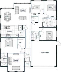 the floor plan for a two bedroom, one bathroom apartment with an attached garage and living room