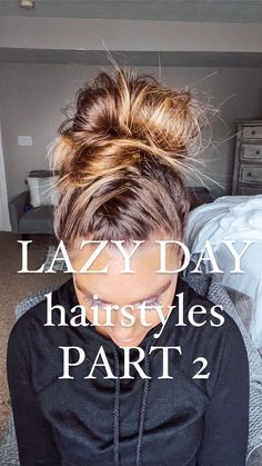 Lazy day hairstyles part 2. Takes about 5 minutes and it’s great for 2-3 day hair! As always thanks for supporting me, love you!!… | Instagram Easy Messy Hairstyles, Easy Work Hairstyles, Easy Updos For Medium Hair, Lazy Day Hairstyles, Day Hairstyles, Nurse Hairstyles, Ponytail Hairstyles Easy, Lazy Hairstyles, Easy Hairdos